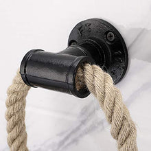 BSTKEY - Portasciugamani per tubo industriale nautico – da parete rustico, accessorio da bagno