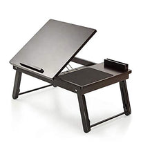 jiaju Tavoli da Picnic Tavolo Pieghevole, Tavolo per Computer Portatile in bambù Scrivania Semplice per Computer per Letto Divano Pieghevole Pieghevole Portabicchieri per Notebook da Letto per Laptop