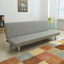 vidaXL Divano Letto Ospiti Pieghevole Grigio Arredo Salotto Soggiorno Sofà