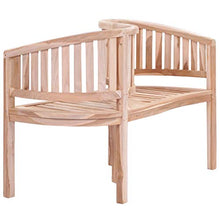 FAMIROSA Panchina da Giardino 120 cm in Massello di Teak-4581