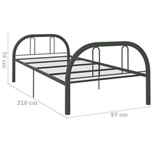 SKM Giroletto Grigio in Metallo 90x200 cm (23.2kg)