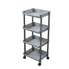 WangQ Scaffali da Bagno e da Bagno Rack a rulli mobili Rack RACCHETTI Multi-Function Cremagliera per Uso Domestico Scaffali a Rack Multistrato (Size : 86cm)