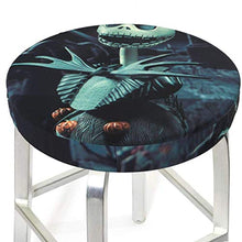 Copertura rotonda per sgabello da bar con scheletro per sedia a cric, lavabile, elastica, per sgabello rotondo da 35,6 cm