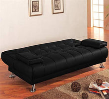 Gstore Divano Letto RECLINABILE Ecopelle Ufficio - Salotto (Bianco J003)