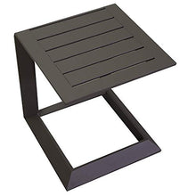 Tavolino da Giardino 40x40x45 cm in Allumino El Paso Marrone