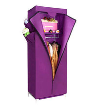 Armadio semplice con tubo in acciaio spesso e pieghevole. misura Purple