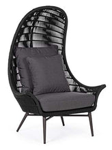 POLTRONA LOUNGE C-C TABLITA ANTRACITE