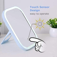 LILIS Specchio Trucco LED Trucco Specchi LED dello Schermo di Tocco Portable Desktop LED Specchio Illuminato LED USB Ricaricabile Cosmetic Mirror Mano