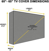 N / A Giardino coperture mobili Copertura Esterna TV Coperchio Pellicola Trasparente mobili da Copertura Impermeabile (Dimensioni, 60-65),60-65