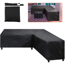 HTLLT Copertura Impermeabile per Mobili da Giardino A Forma di L Divano Set di Mobili in Rattan Protezione per Esterni Giardino Patio