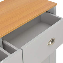 FAMIROSA Credenza Grigia 112x35x81 cm