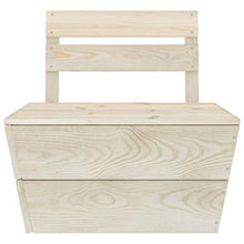 FAMIROSA Set Divani da Giardino su Pallet 8 pz in Legno Abete Impregnato-3727