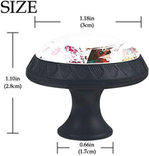 Farfalle Pomelli per Porta Set di 4 Pomelli per Mobili Manopole per Cassetti Cucina Armadio Vetro