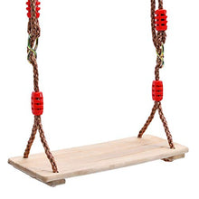 XIUYU Albero Legno Seat Swing, Coperta di Corda Esterna di Legno un'altalena for i Bambini di età i Bambini, 40 * 16.2 * 1.2cm