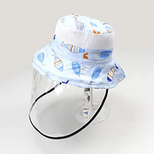 EXCEART Visiera di Sicurezza per Visiera per Bambini Visiera Protettiva Cappello a Pieno Facciale Cappello a Secchiello Esterno Anti-Spruzzo Anti-UV (Circonferenza 52Cm)