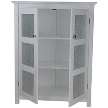 Teamson Home Connor Arredo Bagno 2 Porte In Vetro & Cassette Bianco ELG-580