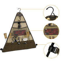 Rehomy - Borsa portaoggetti per barbecue e stoviglie, multi tasca da appendere, per campeggio, barbecue