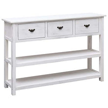 FAMIROSA Credenza Bianco Anticato 115x30x76 cm in Legno
