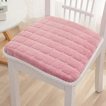 Dieluny, cuscini per sedia da pranzo con cravatte, cuscino quadrato per interni ed esterni, mobili da giardino, traspiranti, antiscivolo, per sedie per alimenti, colore rosa, 30 x 30 cm