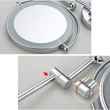 Specchio da Bagno Specchi da Barba Ingrandimento 10X Semplicemente Decorare per Hotel Vanity Due Superficie Girevole Spina UK