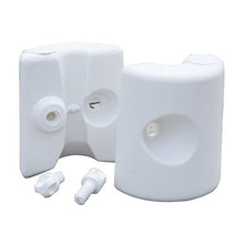 Outsunny Set 4 Pezzi Pesi Riempibili con Acqua o Sabbia per Gazebo Plastica PE 22 x 24 x 25 cm Bianco