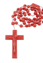 Ferrari & Arrighetti Rosario in plastica Rosso 6 mm (Confezione da 50 Pezzi)