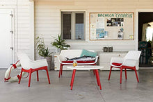 BICA Luxor Lounge Set Bianco/Rosso Giardino