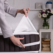 UNIFICATO Coprimaterasso 180 x 210 cm, impermeabile, traspirante, in cotone anallergico,
