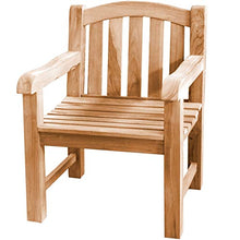 Poltrona da giardino XXL in legno di teak Bari, extra forte