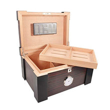 Auoeer Humidor Cedar con Una Grande capacità Vassoio di Legno Pera Scatola Classic