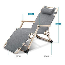 MJ-Brand Sedia da Giardino Pieghevole da Giardino reclinabile Pieghevole a gravità Zero Resistente con poggiatesta Imbottiti Regolabili 178 * 67 * 30 cm