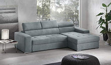 Casarreda Store Divano Letto angolare Ancona con Chaise Longue Contenitore DX/SX