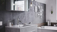 Set di mobili da bagno Firenze 80 2 parti grigio cemento e armadio specchio