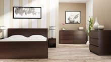 NOXEN Cassettiera M3 70 Wenge, Mobili da camera da letto, Armadietto, tre cassetti, Comodino, per casa, soggiorno, corridoio