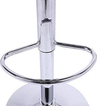 Set di 2 sgabelli da bar, altezza regolabile (60 – 80 cm) per sala da pranzo, bistrot, bar, colore: grigio