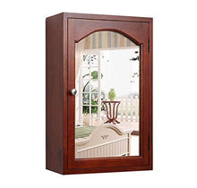 ZQ- Armadietto Specchio Bagno in Legno Massello, Scatola Specchio Pensile A Muro, 46 × 15 × 66 Cm ^_^
