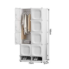 Cassapanche GGJIN Armadio stratificato Bianco Combinazione della Stanza Camera da Letto dello Studente di College Montaggio Semplice Push-Pull Moderna
