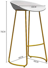 Sgabello bar LF- Il, il retro strisce balcone della parete appoggiato, elevata semplicità (colore : bianco)