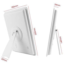 Specchio per il trucco Specchio con 16 LED Specchio cosmetico con interruttore Touch Dimmer Supporto a batteria per bagno da viaggio,Nero