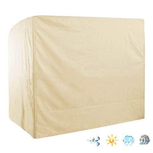 PIKOVIC - Telo protettivo per dondolo da giardino, impermeabile, 220 x 125 x 170 cm, copertura per dondolo da giardino 210 Oxford (beige)