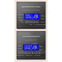 Specchietto retroilluminato per bagno a LED, retroilluminato per bagno intelligente con interruttore a sfioramento + Appannamento rapido + Bluetooth + Illuminazione di bellezza + Display digitale