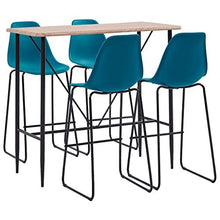 E E-NICES Set da Bar 5 pz in Plastica Turchese