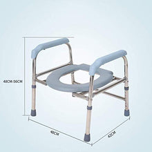 LYP Sedia Comoda per Anziani Commode Sedia - Doccia Sgabello - 6 Altezza Regolabile (Color : A)