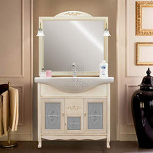 Shop Chic Arredo bagno 85 classico mobile bagno decapato vetro decorato