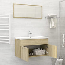 vidaXL Set Mobili da Bagno 2 pz Grigio in Truciolato