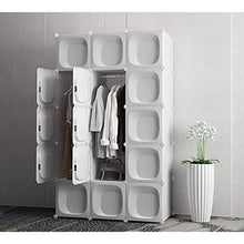 Cassapanche GGJIN Armadio stratificato Bianco Combinazione della Stanza Camera da Letto dello Studente di College Montaggio Semplice Push-Pull Moderna