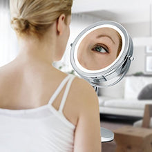 ALHAKIN 1 / 10X LED Specchio Tabella 7 POLLICI Specchio Cosmetico Con La Luce