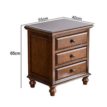 GCMJ Comodino Vintage Scandinavo Minimalismo Comodini per Cameretta con Cassetti Organizzatore Legno di Ciliegio Miniatura Tavolino da Salotto