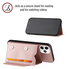 Lanyard - Custodia per carte di credito per iPhone 11 Pro Max (6,5 pollici), colore: Oro rosa