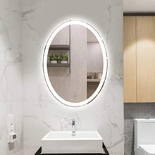 HL LED luce specchio bagno impermeabile e a prova di umidità intelligente interruttore touch 600 x 800 mm, adatto per hotel ristorante bar-WhiteA-600 x 800 mm